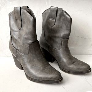 Madden Girl Ramz Gray Cowboy Bootie